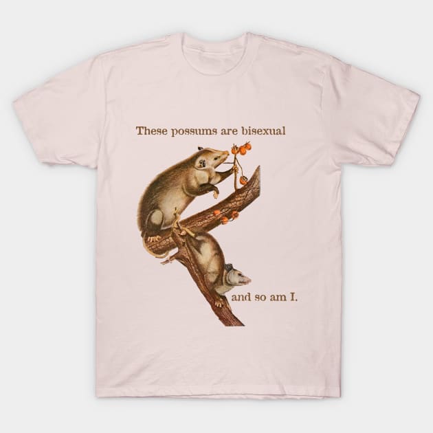 These Possums Are Bisexual and So Am I T-Shirt by cobwebjr